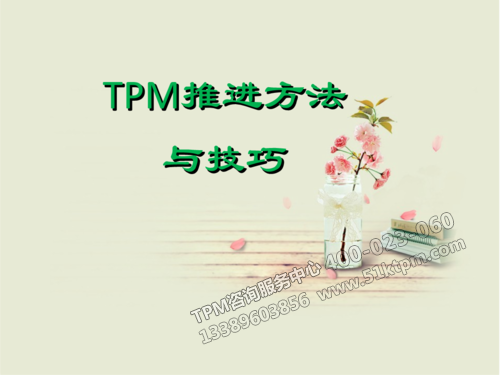 TPM推進(jìn)方法與技巧 TPM推進(jìn)方法與技巧