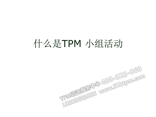TPM小組活動 TPM小組活動